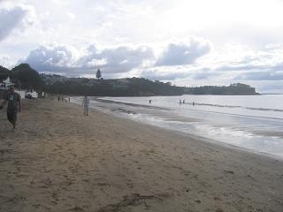 walk from Milford beach to Takapuna beach