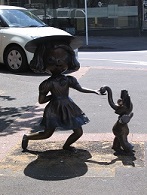 Bronze Girl and Elephant